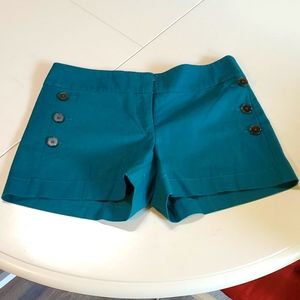 Loft teal shorts